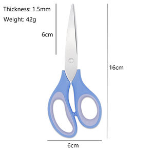 <span class=keywords><strong>Ciseaux</strong></span> pour étudiants et bureau à domicile de 6 pouces à pointe émoussée bricolage fait à la main pour les débutants de la <span class=keywords><strong>maternelle</strong></span> - Product Image 2