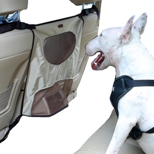 Nouvel arrivage de housse de siège de voiture multifonctionnelle, étanche et écologique, en acrylique avec fermeture à glissière, pour animaux de compagnie, barrière de voyage avant deux - Product Image 1