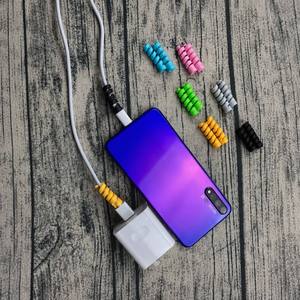 Silicone Spiral Cable <b>Protector</b> USB Charging Cord Organizer Flexible Anti Break Cable Sleeve for <b>Phone</b> Accessories - Product Image 6