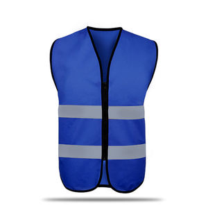 เสื้อกั๊ก PE สะท้อนแสงสำหรับงานก่อสร้างชั้น2ชุดป้องกันการมองเห็นได้สูง - Product Image 1