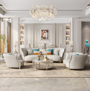 โต๊ะกาแฟกระจกนิรภัยโต๊ะกลมทำจากไม้เนื้อแข็งโต๊ะกาแฟสไตล์อเมริกันเรียบง่ายอพาร์ทเมนต์ขนาดเล็กทันสมัย - Product Image 5