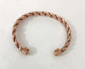 Classic Handcrafted Copper Bangle Bracelet With Magnetic Design Adjustable Fit For Men Women Casual And Formal Styling - Product Image 6