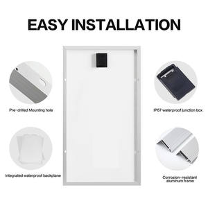 แผงโซลาร์เซลล์ขนาดเล็ก ราคาดีที่สุด 12v 24v กำลังไฟ 10w 20w 30w 50w 60w 80w 100w โมโน PV สำหรับเปิดประตูอัตโนมัติ บำรุงรักษาแบตเตอรี่ - Product Image 3