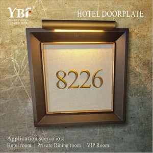 Targhetta per Porta d'Hotel Personalizzata di Alta Gamma, Insegna con Numeri per Camere d'Hotel in Alluminio 3D, Targa Moderna con Numero per Hotel - Product Image 4