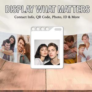 Rastreador Inteligente F10 con Pantalla de Tinta Electrónica de 1.54 Pulgadas, Compatible con Apple Find My, Imágenes Personalizables, Texto, QR, Etiqueta Electrónica Multi-idioma - Product Image 4