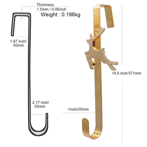 Gancio in Metallo per Decorazioni Natalizie da <span class=keywords><strong>Porta</strong></span>, Appendi Corona Sopra la <span class=keywords><strong>Porta</strong></span> - Product Image 6