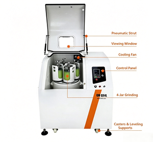 <span class=keywords><strong>ZQM</strong></span> Planetenkugelmühle für Nanorelevante Ultrafeine Mahlung mit Hoher Genauigkeit zur Laborprobenvorbereitung - Product Image 5
