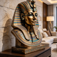 BZY Statues de Pharaons Égyptiens Anciens en Bronze Grandes et Personnalisables pour l'Extérieur, Sculptures 3D Grandeur Nature en Fonte, Souvenirs à Vendre