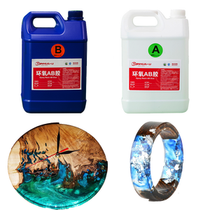 Жидкий прозрачный кристалл чистая эпоксидная смола два компонента 1201AB-11 галлонов комплект эпоксидной смолы AB Клей - Product Image 6