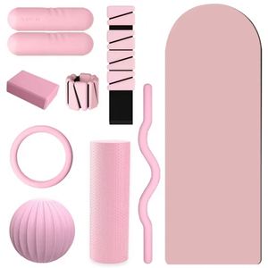 Set de Fitness para el Hogar con Mancuernas de Silicona con Peso y Logotipo Personalizado, Tapete de Yoga, Accesorios de Yoga y Pilates - Product Image 1
