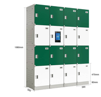 Casiers intelligents en ABS Armoire intelligente en plastique Durable Fitness Imperméable pour les armoires de rangement de bain de natation