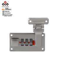 Serrure de bagage en alliage de zinc à 3 chiffres Changgguang CG-A1, combinaison de couleurs personnalisée, 65x33.5MM, nickel perlé, durable et de haute qualité