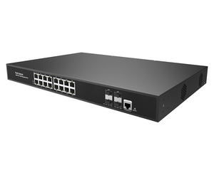 สวิตช์ L2+ แบบจัดการได้ 16 พอร์ต PoE ความเร็ว 1000Mbps + 2 พอร์ต SFP Uplink ความเร็ว 1000Mbps รองรับ SNMP และ QoS สำหรับกล้องวงจรปิดและโทรศัพท์ IP - Product Image 2