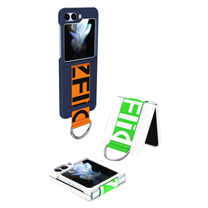 เคสโทรศัพท์มือถือพร้อมบานพับสำหรับ Samsung Galaxy Z <span class=keywords><strong>Flip</strong></span> 3 <span class=keywords><strong>4</strong></span> <span class=keywords><strong>5</strong></span>สายรัดข้อมือพับเก็บได้กันกระแทกป้องกันการตกหล่น - Product Image 4
