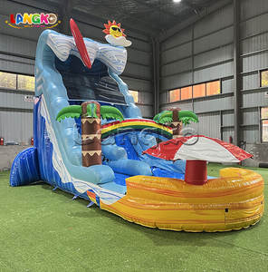 Divertido Tobogán Acuático Inflable <span class=keywords><strong>con</strong></span> Temática de <span class=keywords><strong>Playa</strong></span> para Fiestas en la <span class=keywords><strong>Piscina</strong></span> - Product Image 4