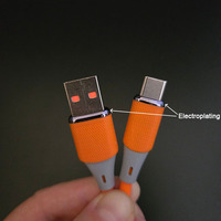 Cables de Silicona Líquida con Textura Mate, Colores Brillantes, Anti-Enredos, para Dispositivos iOS, USB a 8 Pines
