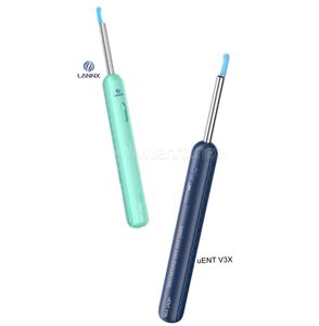 Lannx uent อุปกรณ์ทำความสะอาดหูแบบไร้สาย Wi-Fi เครื่องมือกำจัดขี้หูแบบอิเล็กทรอนิกส์พร้อมกล้อง V3X
