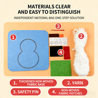 Kit de couture DIY de Noël le plus vendu pour enfants, pack de matériaux pour sapin de Noël en feutre, cadeau artisanal fait main pour les fêtes