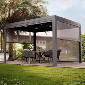 Alta calidad, respetuoso con el medio ambiente, a prueba de nieve, Gazebo, pérgola, <span class=keywords><strong>techo</strong></span> motorizado, impermeable, para exteriores, de aluminio, bioclimático, <span class=keywords><strong>4x3</strong></span>, 5x3, 6x3 - Product Image 3