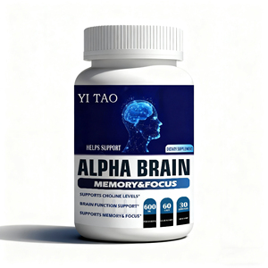 Cápsulas Alpha de marca privada OEM, cápsulas nootrópicas, suplementos concentrados de cápsulas Alpha para el cerebro - Product Image 1