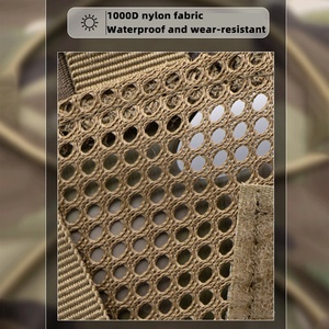 แผ่นบังหน้าหมวกนิรภัยแบบยุทธวิธี FAST รุ่นใหม่ ระบายอากาศได้ดี ลายพราง โพลีเอสเตอร์ น้ำหนักเบา 70 กรัม อุปกรณ์เสริมสำหรับการปกปิด สำหรับกิจกรรมกลางแจ้ง - Product Image 4