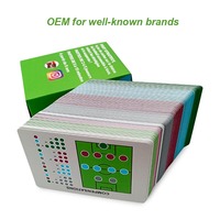 Cartes de gymnastique personnalisées, cartes d'instructions d'exercices, cartes éducatives de PE, impression à vernis mat, vente en gros OEM