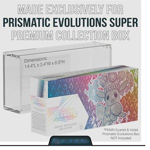 Boîte de présentation SPC en acrylique avec couvercle magnétique compatible avec les évolutions prismatiques. - Product Image 4