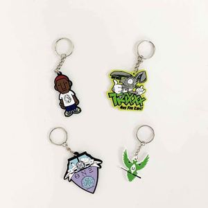 Custom High Quality 3D Silicone Cartoon <b>Anime</b> Rubber Key Chain 3D Pvc Key Ring Kawaii <b>Keychain</b> - Product Image 4