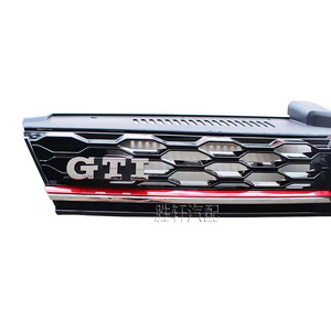 Calandre avant en nid d'abeille pour Volkswagen Golf 7.5 GTI 2018-2019, en plastique ABS, amélioration du pare-chocs - Product Image 3