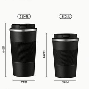 Gobelet de voyage isotherme portable en acier inoxydable à double paroi 380 ml/510 ml, sans BPA, anti-fuite, isolation thermique 6-12 heures, design moderne - Product Image 5