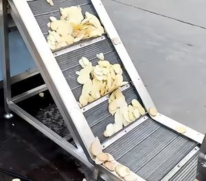 Fabrika özelleştirilmiş yarı otomatik patates cipsi üretim hattı meyve ve sebze cips yapma makinesi - Product Image 5