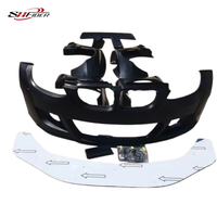 Kit carrosserie large en fibre de verre Série 3 M3, pour pare-chocs avant, aileron arrière et ailes de BMW E92 E93