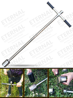 Équipement de test Échantillonneur pour sol, grain, ciment, poudre Échantillonneur de sol de type T en acier inoxydable Sonde d'échantillonnage de sol de haute qualité