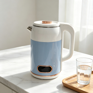 Modern Home Appliance 24-Hour Warm Retention 2.5L Blue-White Electric Hot Water Pot for Hotel Dormitory Apartment Office Kitchen