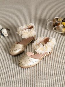 Commercio all'ingrosso 2025 estate ragazza floreale Mary Jane scarpe da Sole morbido principessa <span class=keywords><strong>ballerine</strong></span> sandali per abiti - Product Image 4