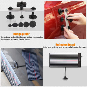 Kit de Herramientas para Reparación de Abolladuras de Automóviles, con Luz LED, Gancho, Varilla, Martillo para Extraer Abolladuras, Pistola de Pegamento, Herramienta para Levantar y Eliminar Abolladuras, Removedor de Abolladuras para Automóviles - Product Image 2