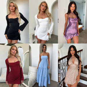 Vestidos de poliéster para mujer al por mayor, modelo QZ-059 de China, ropa en stock con descuento de fábrica, envío rápido, fardos de ropa variada a granel - Product Image 4