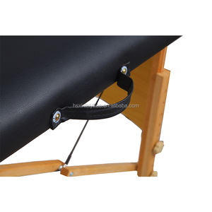 Table de massage portable réglable en bois, vente directe d'usine, pour <span class=keywords><strong>spa</strong></span>, salon, hôtel, en cuir PVC PU - Mobilier de salon de qualité - Product Image 2