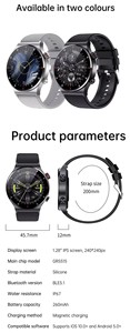 Montres intelligentes QW33 en acier inoxydable, bracelet intelligent, moniteur de santé, appels Bluetooth, étanche, écran rond de 1,28 pouces, NFC, Relojes Smart Watch 2026 - Product Image 6