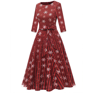 Moda Vintage modesto boda invitado 3/4 mangas <span class=keywords><strong>otoño</strong></span> vestidos Formal Iglesia vestido de cóctel para mujer - Product Image 5