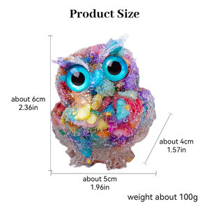 Chất lượng cao tự nhiên chữa bệnh tinh thể chip sỏi nhiều vật liệu nhựa cú để trang trí - Product Image 6