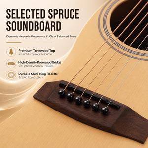 Guitarra Sunburst Cutaway com Corpo em Abeto, Fundo em Mogno, Braço em Jacarandá, 6 Cordas, Opções em Preto e Natural - Product Image 2