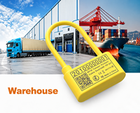 Scellé électronique anti-effraction UHF RFID avec fil en acier inoxydable pour la sécurité des conteneurs maritimes et des marchandises