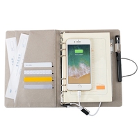 Agenda pratique powerbank multifonctionnel planificateur quotidien cahier non daté sans fil chargeur de banque d'alimentation cahier
