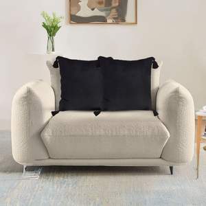 DB 2X หมอนผ้ากำมะหยี่สี่เหลี่ยมปักลายผีเสื้อแนววินเทจสีดำหรูหรามีพู่พิมพ์ลายดอกไม้ฟูฟ่อง - Product Image 3