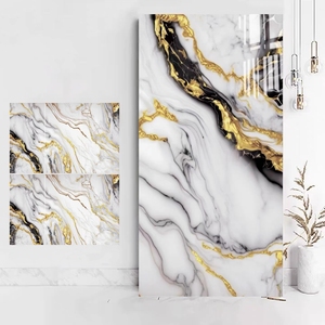 <span class=keywords><strong>Azulejos</strong></span> de Lujo de 600x1200 mm con Línea Dorada, <span class=keywords><strong>Azulejos</strong></span> de Porcelana Esmaltados para Piso y Pared, Mármol para Baño de Villa - Product Image 2