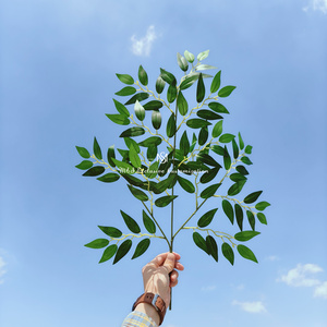 ใบไม้ประดิษฐ์สีส้มสดใส เหมาะสำหรับตกแต่งในฤดูใบไม้ร่วง งานแต่งงาน และงานอีเว้นท์ต่างๆ ใบไม้ร่วงแบบสมจริง - Product Image 6