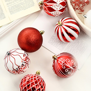 Juego de 16 Adornos Navideños de Alta Calidad, Bolas Decorativas Brillantes de Plástico para Colgar en el Árbol de Navidad - Product Image 4