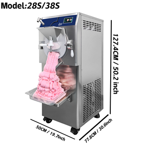 เครื่องทำไอศกรีมแข็ง Mvckyi 68L/H แบบแบทช์ฟรีซเซอร์ เครื่องทำไอศกรีมเชิงพาณิชย์ เครื่องทำเจลาโต้ พร้อมใบรับรอง CE ETL - Product Image 4