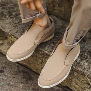 Mocassins mi-hauts pour hommes YT Oem 6607, légers et confortables, bout rond, chaussures bateau plates classiques décontractées - Product Image 5